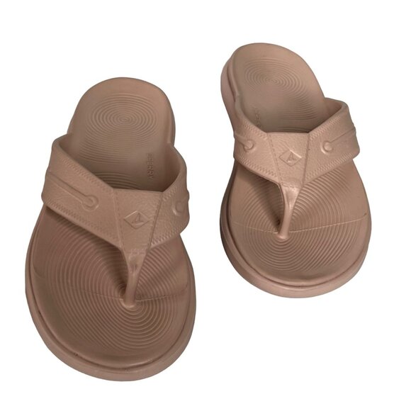 Sperry Thong Flip Flop Sandals Womens Size 6 Pink Rubber Summer - Picture 5 of 13